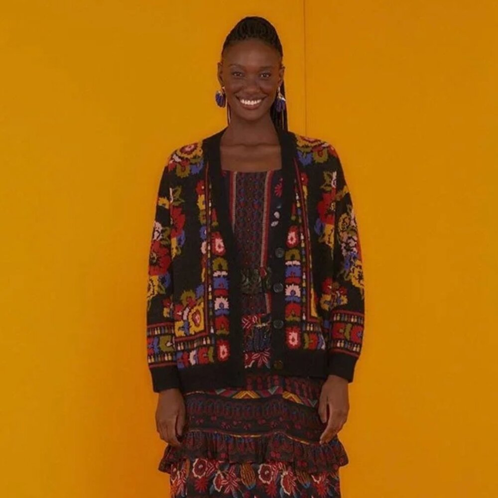 FARM Rio Flowers Tapestry Cardigan - Picture 16 of 16